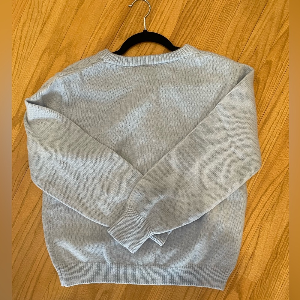 Button Down Knitwear Cardigan Women sweater blue - Picture 8 of 8